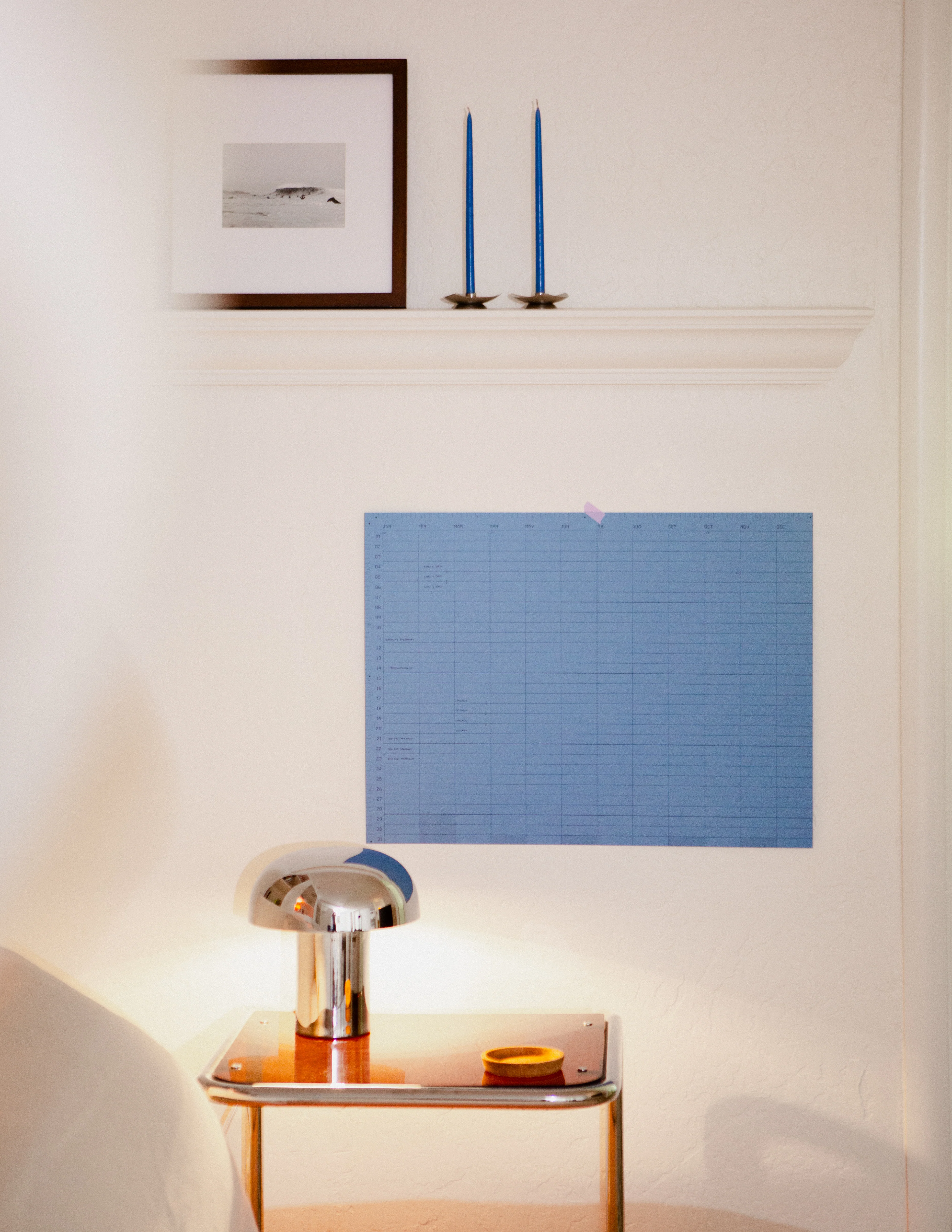 Open Dated 365 Day Wall Calendar | Denim - Image 3