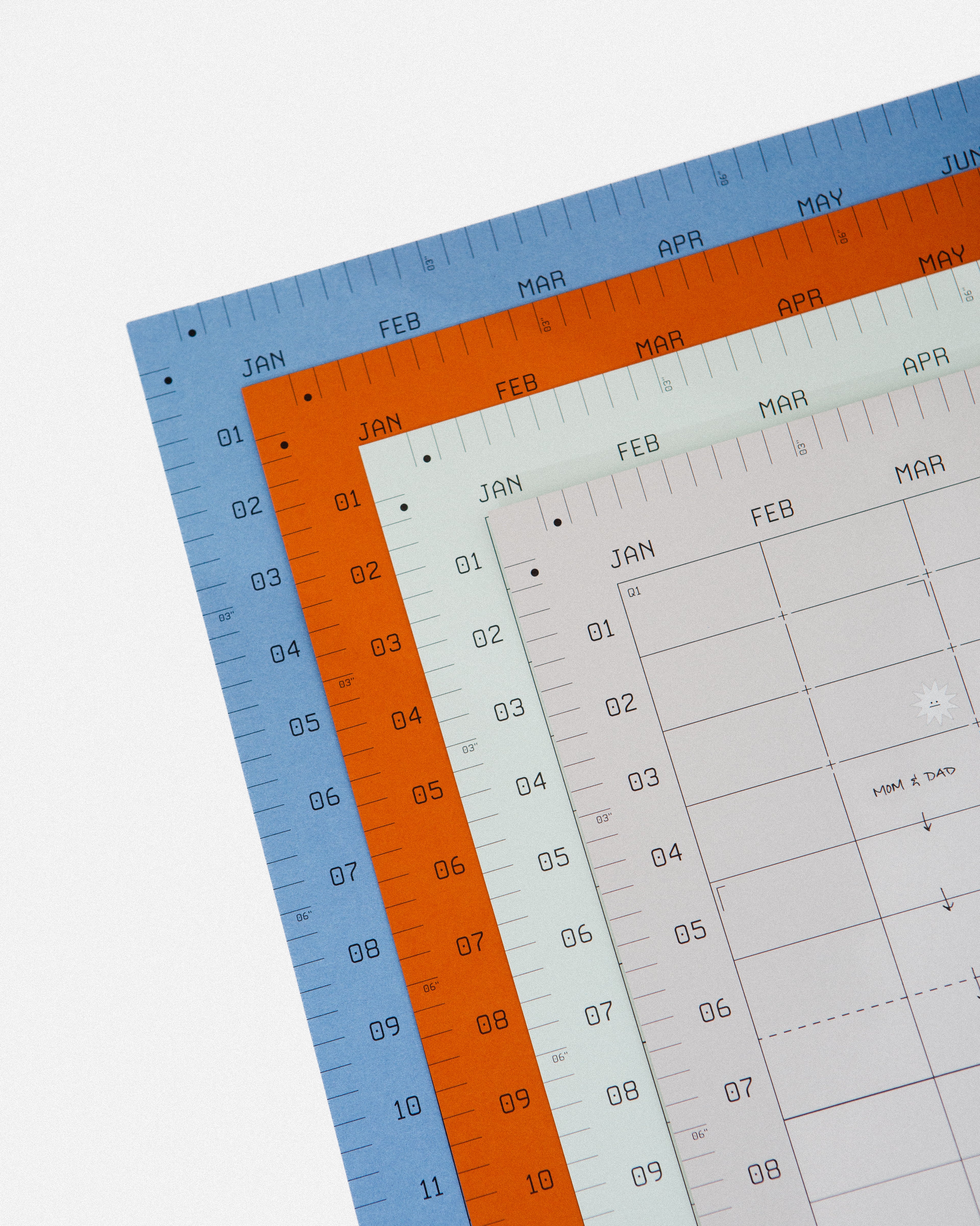 Open Dated 365 Day Wall Calendar | Rust - Image 8