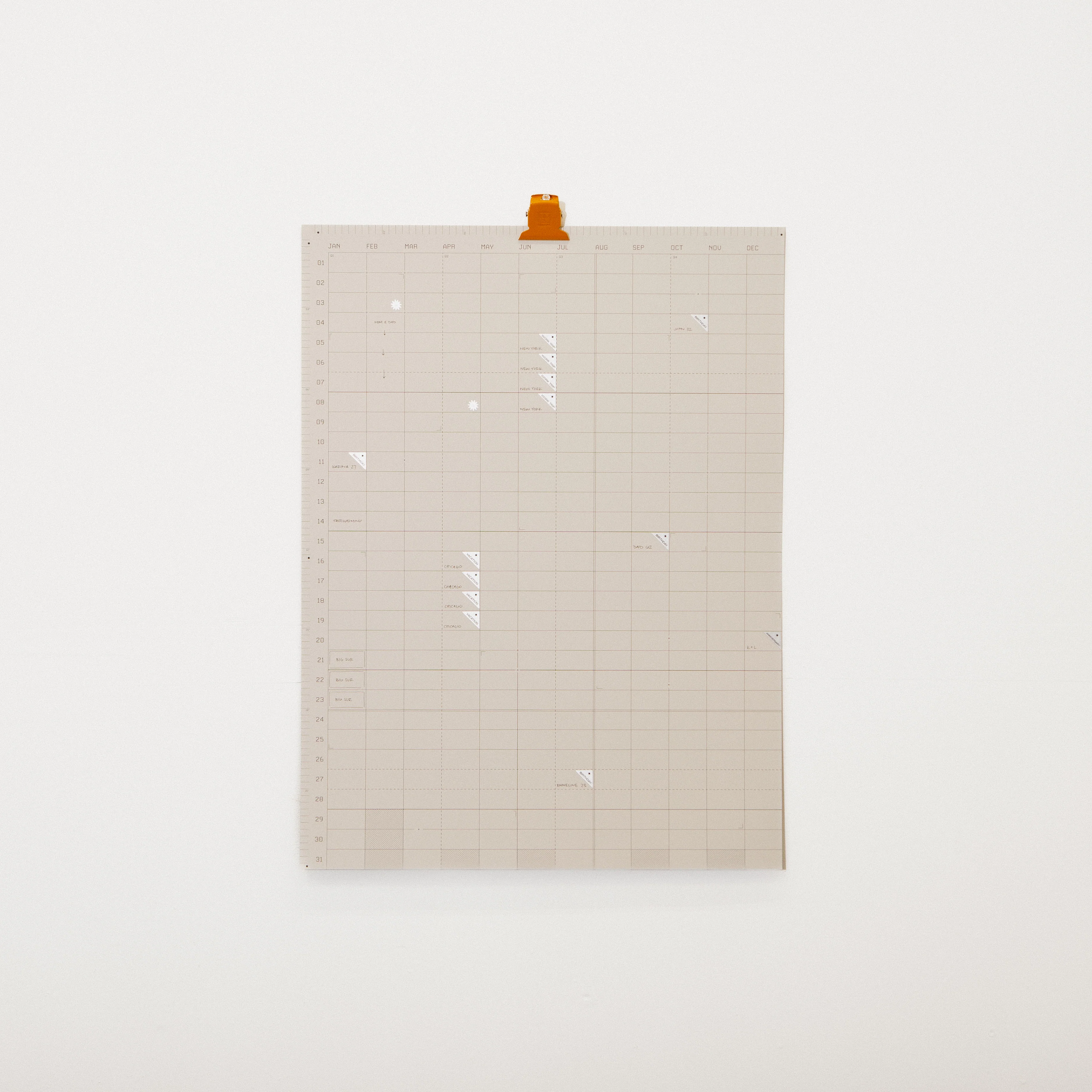 Open Dated 365 Day Wall Calendar | Fog - Image 4